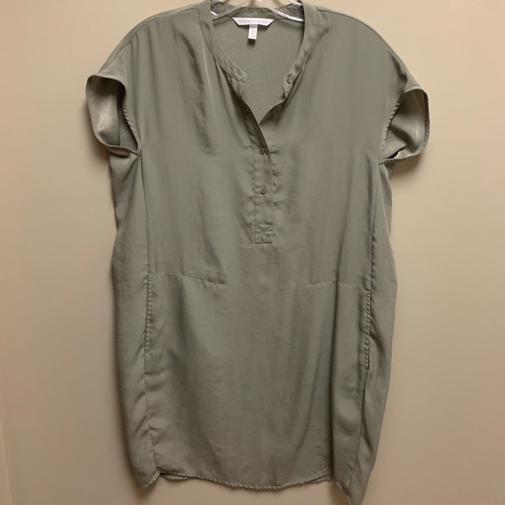 Victoria's Secret Green Shirt Dress